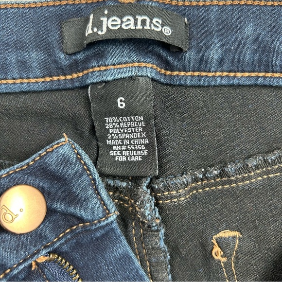 D.JEANS Women’s Skinny Jeans Dark Wash Denim Stretch Modern Fit Ankle Length‎ 6 - Picture 4 of 8